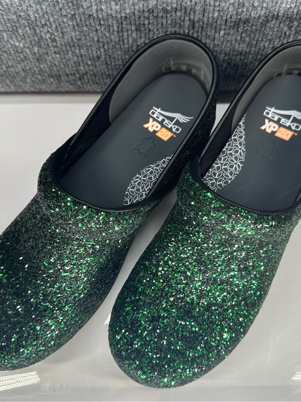 Dansko XP 2.0 Glitter Clogs Elixir Green